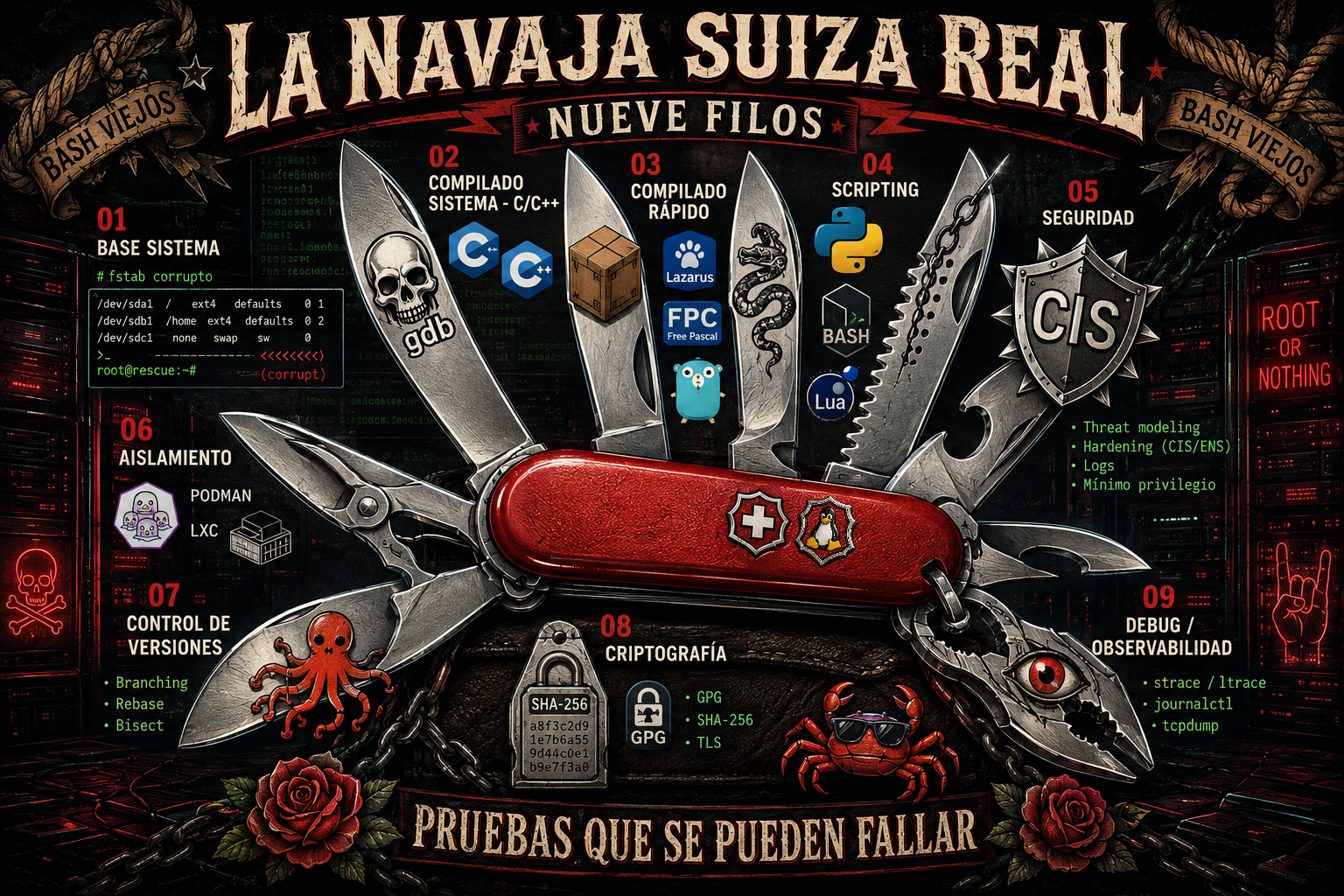 La navaja real tiene nueve filos